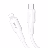 BWOO silikoninis laidas X329CL 27W USB-C - lightning 1m baltas