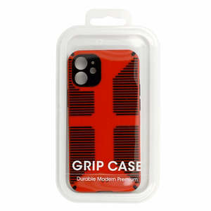 TEL PROTECT Grip dėklas telefonui Iphone 12 raudonas