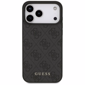 Guess 4G Classic dėklas telefonui iPhone 17 Pro Max - juodas