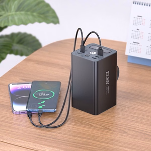 Išorinė baterija Hoco 60000 mAh QC PD 3A 22,5W DC12V su integruota lempute J138 juoda