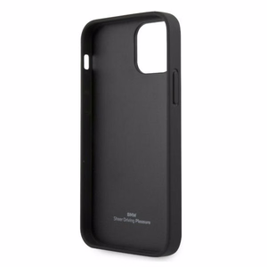 BMW Odinis išlenktas perforuotas dėklas iPhone 12 / iPhone 12 Pro - raudonas