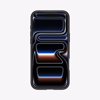 Spigen Ultra Hybrid MagSafe deklas, skirtas iPhone 17 Pro - Juodas ir oranzinis