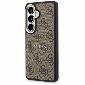 Guess dėklas 4G Embossed Ring MagSafe skirtas Samsung Galaxy S26 Plus rudas