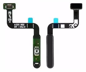 Lanksčioji jungtis Samsung A326 A32 5G on/off + Fingerprint mygtuku Black originali (service pack)