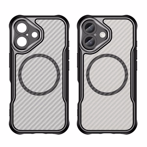 Leading Series magnetinis silikoninis dėklas telefonui MagSafe iPhone 16 Plus - juodas