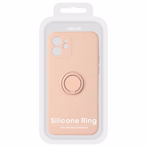 Vennus silikoninis žiedas Iphone 11 Pro šviesiai rožinis