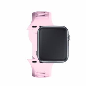 42/44/45/46/49 mm Powder Pink (big) - 3mk Silicone Watch Strap for Apple