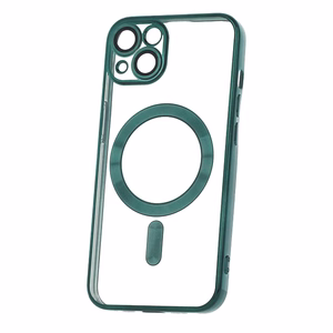 Color Chrome Mag dėklas for iPhone 17 6,3" žalias