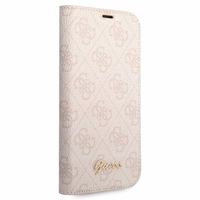 Guess GUBKP14SHG4SHP iPhone 14 6.1 "rožinė / rožinė knyga 4G Vintage Gold Logo