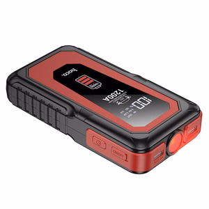 Išorinė baterija Hoco 10000 mAh 2A su automobilio avariniu starteriu QS3 juoda