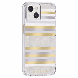 Case-Mate Pearl Stripes MagSafe dėklas, skirtas iPhone 14 / 13, dekoruotas perlamutru