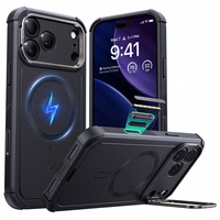 ESR Cyber Kickstand Magnetinis dėklas telefonui iPhone 17 Pro - juodas