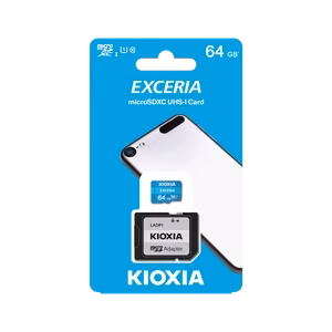 Kioxia Exceria atminties kortelė 64 GB MicroSDXC Class 10 UHS-I