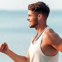 Borofone Sportinės ausinės BE59 Rhythm „Bluetooth“ juodos