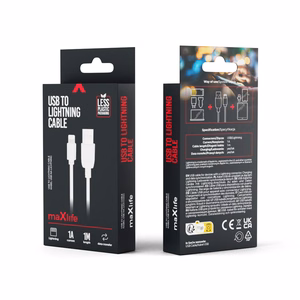 Maxlife кабель USB - Lightning 1,0 м 1A белый