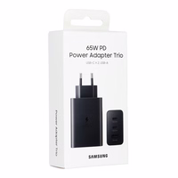 Maitinimo įkroviklis SAMSUNG Trio EP-T6530 65W PD 1x USB-A, 2x USB-C (EP-T6530NBEGEU) Juoda
