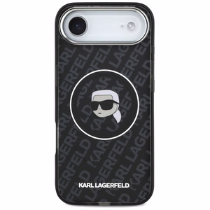Karl Lagerfeld IML Karl Head Logo MagSafe dėklas, skirtas iPhone 17 Air, juodas