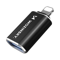 Wozinsky WALA-01 Lightning į USB-A OTG adapteris – juodas
