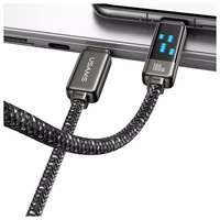 USAMS Laidas USB-C į USB-C 100W 1.2m Zinc Alloy Fast Charging Data Cable Meteor Series SJ744USB02 (US-SJ744)