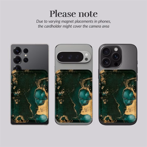 MIO Green Marble Magsafe dėklas su kortelių laikikliu