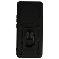 Slenkančios kameros šarvuotas dėklas telefonui Realme 14 Pro Plus 5G juodas
