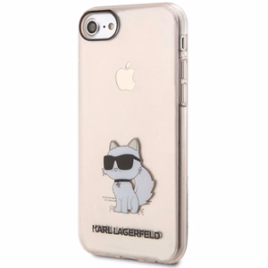 Karl Lagerfeld KLHCI8HNCHTCP iPhone 7/8/ SE 2020 / SE 2022 rožinis/rožinis kietas dėklas Ikonik Choupette