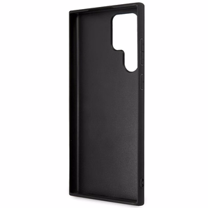 Guess GUHCS23L4GMGGR S23 Ultra S918 pilkas/pilkas kietas dėklas 4G Didelis Metalinis Logotipas