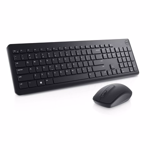 DELL KM3322W klaviatūra Pelė įskaityta Radijo dažnio belaidė JAV tarptautinė versija Juoda