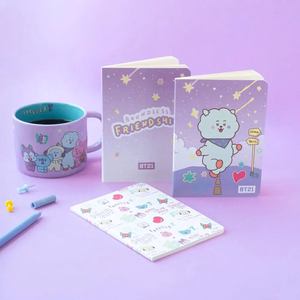 BT21 RJ A6 užrašų knygelių rinkinys, 3 vnt.