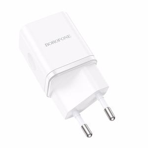 Įkroviklis Borofone BN7 20W USB-C/USB-A baltas