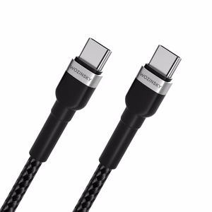 Wozinsky WNBCC1 USB-C / USB-C PD 65W kabelis 1m - juodas