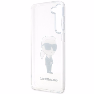 Karl Lagerfeld KLHCS23SHNIKTCT S23 S911 permatomas kietasis dėklas Ikonik Karl Lagerfeld