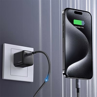 USAMS Laidas USB-C na USB-C 60W 1,2m Fast Charging plieno SJ661USB01 (US-SJ661)