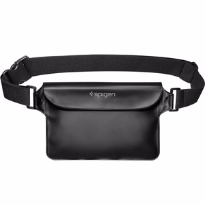 Spigen Aqua Shield A621 vandeniui atsparus juosmens krepšys + plūduriuojantis dėklas - juodas