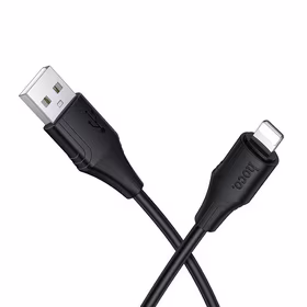 Silikoninis kabelis USB-A į Lightning HOCO 2,4A 1 m X124 juodas