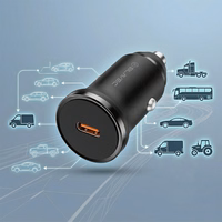 Blavec Automobilinis įkroviklis BS-01C-C Road - Type C - PD 20W su Type C to Type C cable (CCBS01CCR-CB) juodas