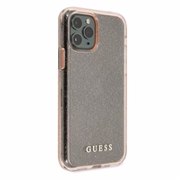 Guess GUHCN65PCGLPI iPhone 11 Pro Max rožinis kietasis dėklas Glitter