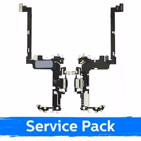 Krovimo lizdas skirtas Apple iPhone 17 Pro su lanksčiąja jungtimi / Silver / (Service Pack)