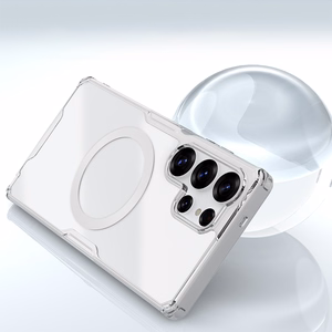 Nillkin Nature TPU Pro Magnetinis dėklas telefonui su MagSafe Samsung Galaxy S25 Ultra - Baltas