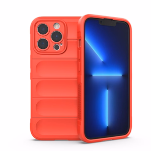 Чехол Magic Shield для iPhone 13 Pro гибкий бронированный красный