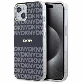 DKNY IML mono ir juostų magnetinis dėklas telefonui iPhone 15/14/13 - juodas
