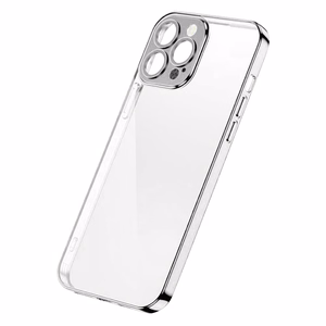 Joyroom Chery Mirror dėklas iPhone 13 Pro metalinis rėmas sidabrinis (JR-BP908 sidabrinis)