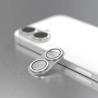 Etteri full camera lens guard for iPhone 17 silver