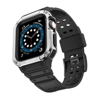 Protect dirželis Apple Watch 38/40/41mm šarvuotas dėklas dirželis - juodas, sidabrinis