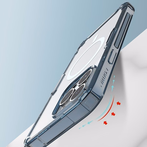 Nillkin Nature Pro magnetinis šarvuotas dėklas su MagSafe telefonui iPhone 15 Pro - baltas