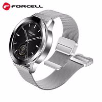 FORCELL F-DESIGN FS11 magnetinis nerūdijančio plieno dirželis SAMSUNG laikrodžiui 22 mm sidabrinis