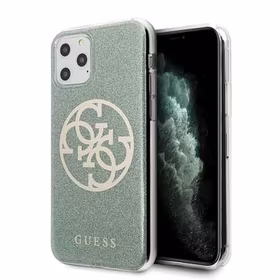 Guess GUHCN58PCUGLKA iPhone 11 Pro chaki kietas dėklas 4G Circle Glitter