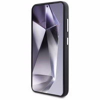 Karl Lagerfeld Saffiano Pilnai Apgaubtas Pailgintas Metalinis Logotipas Magnetinis dėklas Samsung Galaxy S25 - juodas