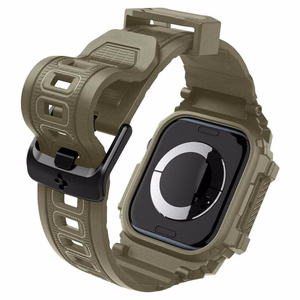 Spigen Rugged Armor „Pro“ dirželis Apple Watch 10 (46MM) - žalias