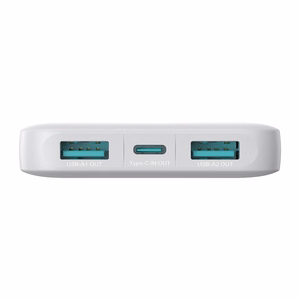 Išorinė baterija Joyroom JR-PBF12 10000mAh 2,4A 2x USB-A 1x USB-C (balta)